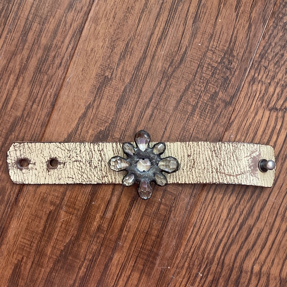 Jamie Dietrich distressed leather cuff